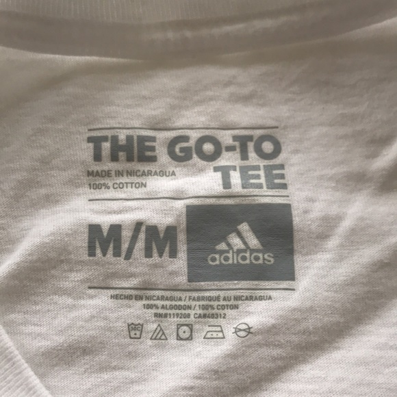 Classic Adidas “The Go-To Tee” in White - Picture 2 of 2